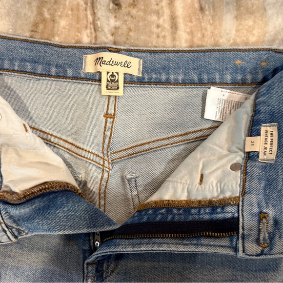 Women’s MADEWELL The Perfect Vintage Jean- coffee wash. Size 25 - Picture 5 of 6
